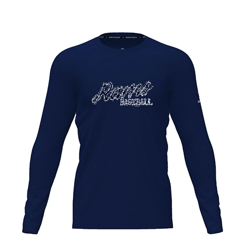 [CUS-DRIF-TEES-PER-CNK-LSL-NVY-YXS-LOGO3] Dri Fit Performance T-Shirt (Youth XS, Navy, Logo 3, Long Sleeve)