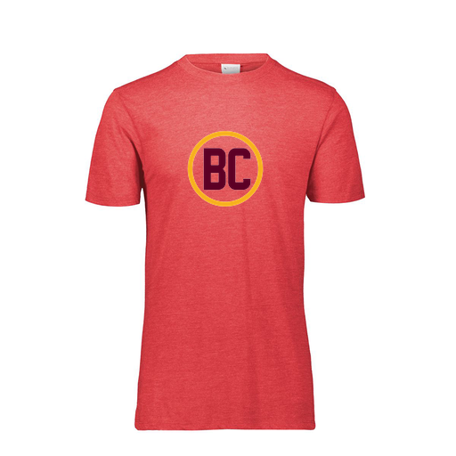 [FTSCUBRD-YS-LOGO1] Decker Youth Tri-Blend T-Shirt - Short Sleeve (Youth S, Red, Logo 1)