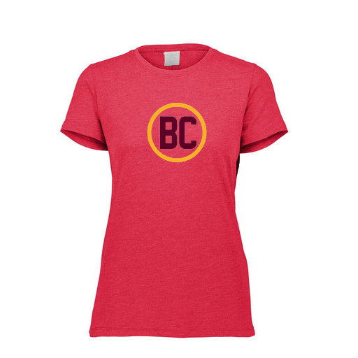 [FTSCUBRD-FAXS-LOGO1] Decker Women's Tri-Blend T-Shirt - Short Sleeve (Female Adult XS, Red, Logo 1)