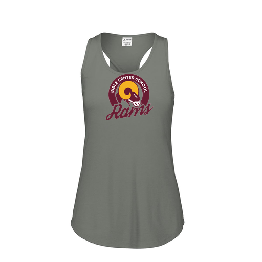 [FT0TUBGY-FAS-LOGO2] Ladies Tri Blend Tank Top (Female Adult S, Gray, Logo 2)