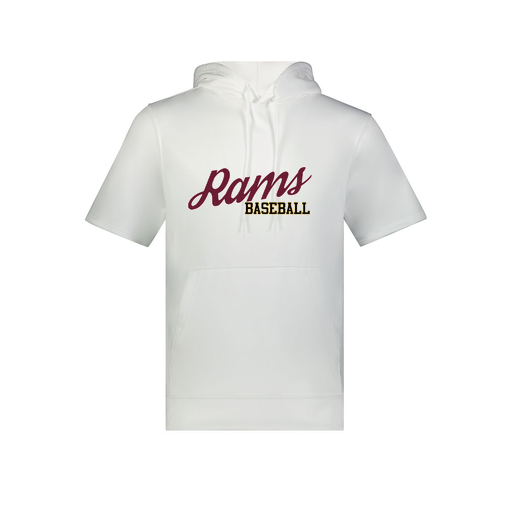 [6871.005.S-LOGO3] Men's Dri Fit Short Sleeve Hoodie (Adult S, White, Logo 3)