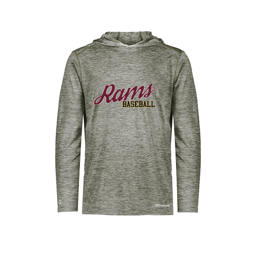 [FOLHCGGY-AS-LOGO3] Decker Men's Charge Hoodie (Adult S, Gray, Logo 3)