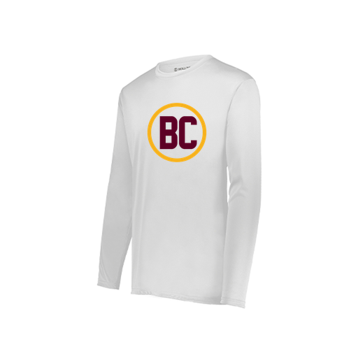 [222822.005.XS-LOGO1] Men's LS Smooth Sport Shirt (Adult XS, White, Logo 1)
