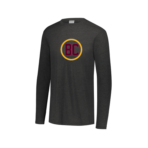 [FTLCUBBK-AXS-LOGO1] Decker Men's Tri-Blend T-Shirt - Long Sleeve (Adult XS, Black, Logo 1)