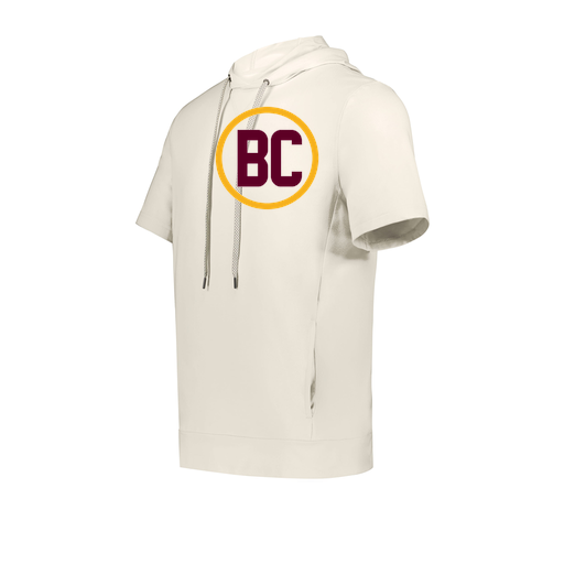 [222605-WHT-YS-LOGO1] YOUTH VENTURA SOFT KNIT SHORT SLEEVE HOODIE (Youth S, White, Logo 1)