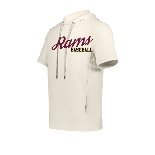 [222605-WHT-YS-LOGO3] YOUTH VENTURA SOFT KNIT SHORT SLEEVE HOODIE (Youth S, White, Logo 3)