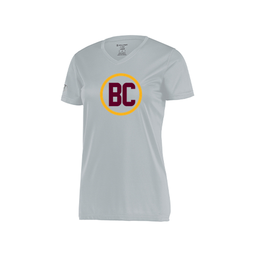[222820.099.S-LOGO1] Ladies Movement Dri Fit Shirt (Female Adult S, Silver, Logo 1)